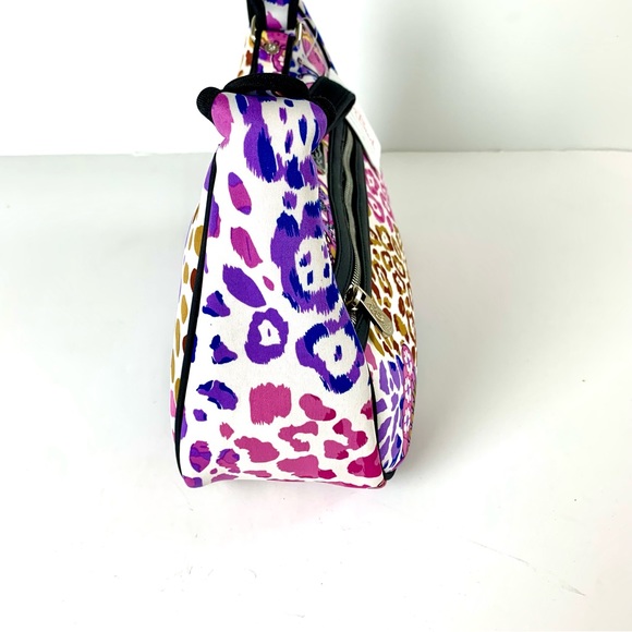 Handbag colorful Butterfly Print Zip closure inside pockets shoulder strap - Picture 6 of 11